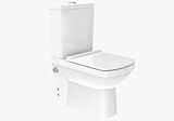 GOYA NANO STAND Dusch Taharet Eckige WC integr. Armatur mit Absenkautomatik Deckel, Keramik Spülkasten mit Spülkasten Einsatz