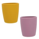 LRXIYODE 2 Stück Teiliges Trainingstassen aus Hochwertigem Bruchsichere Leichte Trinklerntassen für Kleinkinder Geeignet für Junge Mädchen zum Selbstständigen Trinkenlernen Kompakt und