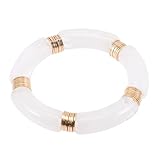 SAFIGLE Acrylarmband für Frauen Bettelarmband mit Einzigartigem Design Hautfreundlich für Besondere Anlässe Tägliche Outfits