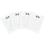 OATIPHO 4 Stück Antihaftbeschichtete Notizblöcke Blanko Schreibpapier Praktischer To Do Listen Block für Schüler Tragbares Memo Papier in Blau Pink Violett und Grün