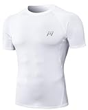 MEETWEE Kompressionsshirt Herren, Kurz/Langarm Funktionsshirt Männer Sportshirt Training Fitnessshirt Atmungsaktiv Laufshirt Unterhemd für Laufen Jogging Sport Turnhalle
