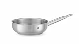 HENDI Sauteuse, geeignet für alle Herdarten, flacher Boden, kühl bleibende Griff, mit Aufhängeöse, Bauernpfanne, Schwenkpfanne, 1,7L, ø200x(H) 65mm, Edelstahl, Aluminium