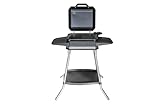 Unold 58585 Barbecue Stand-Tischgrill Jimmy- Schwarz, 2800W, Temperaturen bis zu 300°C, Entnehmbare antihaftbeschichtete Grillplatte, Wind- und Spritzschutz, spülmaschinengeeignet, Elektrogrill, BBQ