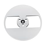 YPREWY Leere Spule aus Aluminiumlegierung, 0,64 cm (1/4 Zoll), 17,8 cm (1/4 Zoll), 17,8 cm (1/4 Zoll), für Tonband-Recorder mit 2 Löchern für offene Spule