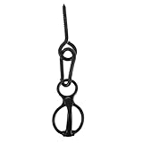 WEKAMOS Reitseilschnalle Horse Accessories Pferdeseile Krawattenring Stallzubehör Black