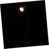 WHAMVOX LED Clip Tischleuchte Einfache Und Zarte Nachtlampe Für Studium Schwarz Für Schreibtisch Und Nachttisch Kabelloses Design Flexibel Energiesparend