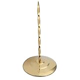 Edelstahl -Quittungsspitze, Stabiler Rund Unterer Ticketinhaber mit Gummiabdeckung, Sicher für Restaurants, Bars, Küchen, die Zum Schutz von Desktops vor Schäden Geschützt sind. (goldener Spiralstab)