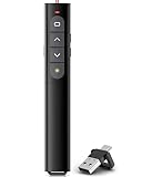 2 in 1 Presenter, USB und Typ-C Präsentation, Kabellos pointer für präsentationen mit Hyperlink und Volumen Kontrolle, powerpoint presenter für Window/Linux/PowerPoint