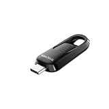 SanDisk Ultra® Slider USB-Type-C™-Laufwerk 256 GB (USB-Flash-Laufwerk, einziehbarer Anschluss, USB 3.2 Gen 1, bis zu 400 MB/s) Schwarz