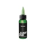 JUST INK Tattoofarbe Hulk Green Grün 30 ml. Deutsche Tätowierfarbe, REACH-konform, Hochpigmentiert, Professionelle Tattoo Ink