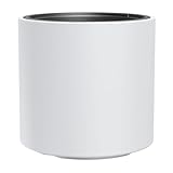 Weißes Pflanzgefäß mit Behälter, HEOS Kollektion, 46,8 x 46,8 x 45 cm