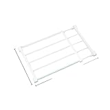 Erweiterbarer Schrank-Regalteiler Verstellbares Kleiderschrank-Aufbewahrungsregal, platzsparender Organizer for Küche, Badezimmer, Aufbewahrungsregal, Home Organizer(White6)
