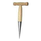 BESPORTBLE Baums chul gerät aus Edelstahl groß Gartenscheren Zaun Pflanzen Zweig Bodenlockerungswerkzeug Bodenbelüftungswerkzeug Dibble Tool zum Lockern von Erde Dibbler Edelstahl und Holz