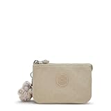 Kipling Creativity Kleine bedruckte Tasche, Schild Beige Emb, 5.75''L x 3.75''H x 1.5''D