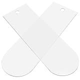 HOMSFOU 2 Stück Sockendisplay aus Transparentem Acryl Stabile und Langlebige Sockenhalter für Kurze Socken Vielseitig Einsetzbar für Handschuhe und Strümpfe Einfache Wand