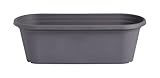 clever pots 487681 50 cm ovaler Blumentrog anthrazit (Töpfe)