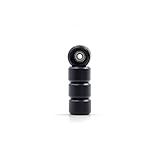 SPITBOARDS Fingerboard Pro Wheels mit echten Kugellagern, Professional CNC Polyurethan Qualität, Street Wheels Shape, (Schwarz)