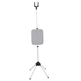 DECORNIJIA Faltbarer Höhenverstellbarer Dampfglätterständer mit Stabilem Vierbeinrahmen und Separatem Bügelbrett Geeignet für Kleidung Dampfbügelstation Platzsparender Wäscheständer für