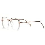 KAEOISFU Übergroße Lesebrille 2,5 für Männer und Frauen, Anti-Blaulicht-Computerlesegerät, Stilvoll Computer-Brille, Mode glänzende Großem Rahmen Lesebrille Anti-Augenermüdung