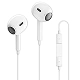 In-Ear Kopfhörer [MFi-Zertifiziert] Stereo Sound Kopfhörer für iPhone HiFi Stereo Ohrhörer Kompatibel mit iPhone 14/13/12/11/X/XS/XR/8/7 Unterstützt alle iOS
