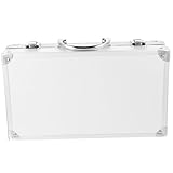 DOITOOL Werkzeugkasten Ausrüstung Kleine Werkzeugtasche Make-up-Reisetasche Mini-Aktentasche Brillenetui aufbewahrungskorb Schaufenster tragbarer Koffer Erste-Hilfe-Fall Flanell Silver