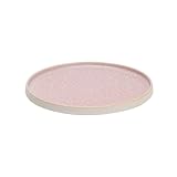 palmer - Coco - Speiseteller - Ø26 cm - Rosa - Porzellan – Spülmaschinen- & Mikrowellengeeignet – Einzigartiges Gesprenkeltes Muster