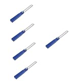 NUOBESTY 5 Stück Mehrwinkel-Lineal-Vorlagentool drehbares Winkellineal Markierungslineal Holzbearbeitung Winkelmesser Tischler-Messlineal Tischler -Layout -Messwerkzeug Stahl Blau