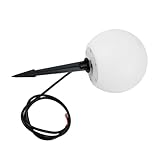 Holibanna Wasserdichte Gartenkugel Lampe mit Erdspieß Außenbeleuchtung Gartenleuchte für Rasen Terrasse und Einfache Steckinstallation Langlebig Dekorative Leuchtkugel für Innen und