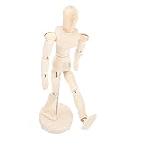 TEHAUX Holz Puppen Ornamente Mannequin-Körper Schaufensterpuppe für Körpermodell bewegen beweglich Figurenskizzenmodell Künstler Holzmodell Holz Mensch Figur zeichnen hölzern
