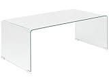 Minimalistischer Couchtisch transparent Glas Kendall
