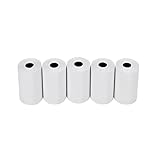 Thermopapier Kassenrollen Thermopapierrollen for Registrierkassen, 57 x 40 mm, Quittungspapierrollen, Thermodruckerpapier, Kreditkartenpapier, Supermarkt FüR Kinder Sofortbildkameras(57mm 5 Rolls 10m)