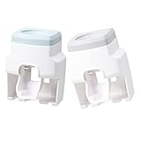 VALICLUD 2 Stück Zahnpastapresse Badezimmerhalter Montiert Zahnpasta Extruder Spender Zahnpasta Zahnpasta Tubenpresse Zahnbürste Wand Organizer Zahnpasta Quetschregal Abs