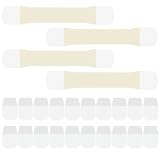 INOOMP 4 Stück Pack Nacken Hautklebeband aus Gummi Elastisches Halsstraffungs Tape für Frauen Dünnes Hautverträgliches Lifting Tape zur Reduzierung von Halsfalten und Straffung der