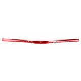 Flacher Mountainbike-Lenker 31,8 Mm MTB-Lenker 720 Mm Extra Langer Fahrradlenker Aus Aluminiumlegierung (Color : 720mm Red)