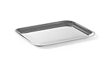 HENDI Servierplatte, Catering, Sandwichplatte, geeignet für Geschirrspüler, 205x155x(H) 10mm, Edelstahl
