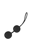 JOYDIVISION Joyballs Trend-DUO Black, Originale Liebeskugeln in tief-schwarz, Beckenbodentrainings-Kugeln aus Silikomed