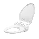 Dusch-WC Toilettensitz mit Bidet Funktion V-Form, Elektronischer WC-Sitz mit Hygienedusche, Beheizbarer WC-Aufsatz mit Fernbedienung und Nachtlicht, Intelligenter Toilettendeckel