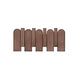 Wandgarderobe aus Holz, Klapphakenleiste in Klavierform aus hochwertiger Buche, Platzsparende Garderobe für Mäntel, Taschen, Hüte, für Eingangsbereich, Schlafzimmer, Badezimmer(Brown B,4 hooks)