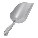 iplusmile Eisschaufel Pop Plätzchen Tabletts Futterschaufel Eisportionierer Karamell Kochlöffel Lebensmittelschaufel küchenschaber Essensschaufel Körner Schaufel Aluminiumlegierung Silver