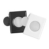GARVALON 2 Stück Fotokarten Album Mini Foto Buch Kartenhalter mit Anhänger Runde Design für Sofortbilder für Erinnerungen und