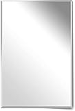 Your-Homestyle Kristallspiegel/Wandspiegel/Badspiegel Rahmenlos ohne Facette Mirror Made in Germany incl. Befestigungsmaterial (60x40)