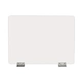 Exacompta Schutzwand Exascreen 80 x 60cm glasklar. Ideal für Schreibtische, Behörden, Kassen, Theken und Schalter zum Schutz vor Viren und Bakterien Trennwand Spuckschutz Hustenschutz