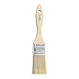 TubeRoo Malerpinsel 35 mm Kleiner Flachpinsel für Lacke Lasuren Öle Wand-Farben Acryl, Lackierpinsel, Lasurpinsel, Farbpinsel am Holz Metall