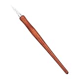 NOLITOY Handgefertigter Dip Pen mit Holzgriff Eleganter Kalligrafie Stift für Schreiben und Zeichnen Retro Design Gleichmäßiger Tintenfluss als für Schreib und Zeichenliebhaber