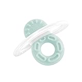 MAM Bite & Relax Phase 1 Mini Beißring, Zahnungshilfe speziell für die Vorderzähne, extra kleiner und leichter Beißring für Babys, ab 2+ Monate, mint