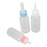 BESPORTBLE 3 Stück Teiliges Silikon Futterflaschen für Neugeborene Haustiere Welpen Katzen Bpa frei Langlebig Skaliert und Leicht für Kleine Hunde und Kitten Fütterung