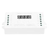 Mini 4Ch Digital Display Decoder mit 15 Eingebauten Effekten, RGBW LED Lights Controller für die Bühnenbeleuchtung