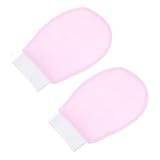 TOPPERFUN Peelinghandschuhe Körpermassagehandschuhe für Bad und Dusche 1 Paar Rosa Badehandschuhe aus Hautfreundlichem Material Sanftes Hautpeeling und Massage für Arme Beine Rücken Leicht