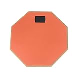 iToQ Übungstrommel-Pad zum Drummen, doppelseitig, leises Übungspad, Snare-Übungspad, Orange