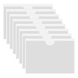 HLIWS Selbstklebetasche,8 Stück Horizontaler A5 Transparent Kartenhülle,Etikettenhalter Selbstklebend,zum Schutz Ihrer Karten oder Fotos(Innere Größe:21 * 14.8cm)